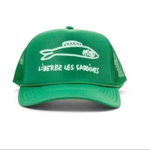 ISO Liberez Les Sardines In Green Trucker Hat